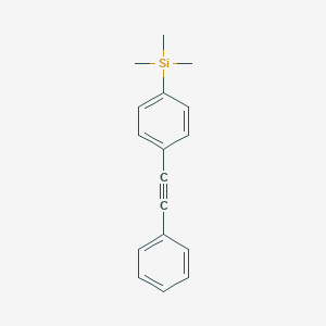 molecular formula C17H18Si B140796 Trimethyl[4-(phenylethynyl)phenyl]silane CAS No. 136459-72-8