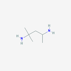 molecular formula C6H16N2 B14079688 2,4-Pentanediamine, 2-methyl- CAS No. 21586-21-0