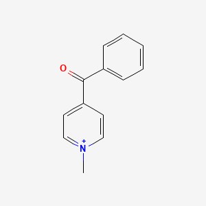 molecular formula C13H12NO+ B14079773 Pyridinium, 4-benzoyl-1-methyl- CAS No. 101558-59-2