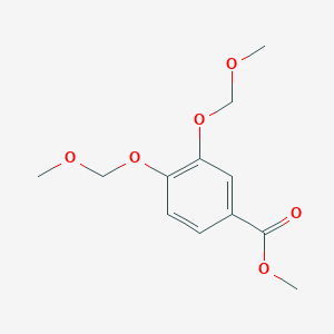 molecular formula C12H16O6 B14079966 Benzoic acid, 3,4-bis(methoxymethoxy)-, methyl ester 