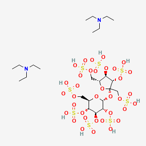 molecular formula C24H52N2O35S8 B14079988 Sucrose octasulfate triethylammonium salt 