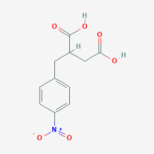 molecular formula C11H11NO6 B014080 ((4-Nitrophenyl)methyl)succinic acid CAS No. 56416-12-7