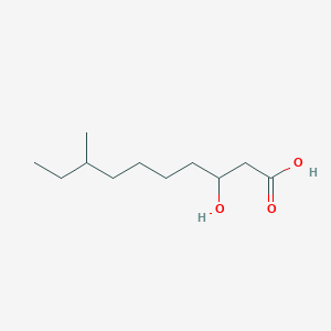 molecular formula C11H22O3 B14080088 3-Hydroxy-8-methyldecanoic acid CAS No. 62675-80-3