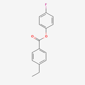 molecular formula C15H13FO2 B14080563 4-Fluorophenyl 4-ethylbenzoate CAS No. 100633-60-1