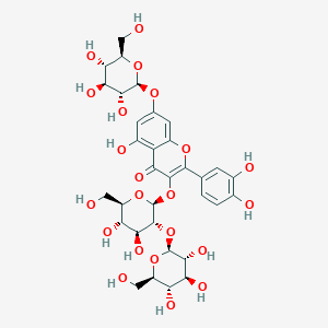 molecular formula C33H40O22 B14080635 Quercetin-3-O-sophoroside-7-O-glucoside 
