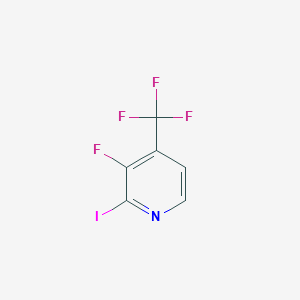 molecular formula C6H2F4IN B1408086 3-Fluoro-2-iodo-4-(trifluoromethyl)pyridine CAS No. 1227561-49-0