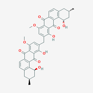 molecular formula C41H36O10 B140811 Hatomarubigin D CAS No. 139501-93-2
