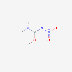 molecular formula C3H7N3O3 B14081124 methyl N-methyl-N'-nitrocarbamimidate 