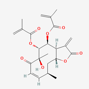 molecular formula C23H28O8 B14081209 Juanislamin CAS No. 75628-10-3