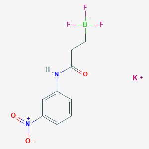 B1408138 Potassium trifluoro(3-((3-nitrophenyl)amino)-3-oxopropyl)borate CAS No. 1705578-38-6