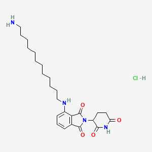 molecular formula C25H37ClN4O4 B14081417 Pomalidomide-C12-NH2 hydrochloride 