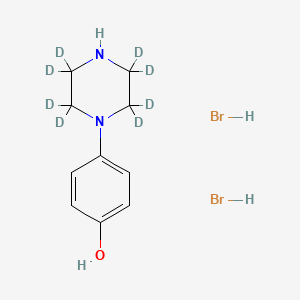 molecular formula C10H16Br2N2O B14081562 N-(4-Hydroxyphenyl)piperazine-d8, Dihydrobromide 