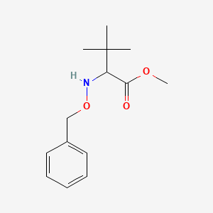 molecular formula C14H21NO3 B14081564 methyl (S)-2-((benzyloxy)amino)-3,3-dimethylbutanoate 