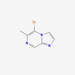 molecular formula C7H6BrN3 B1408160 5-Bromo-6-methylimidazo[1,2-a]pyrazine CAS No. 1346157-10-5
