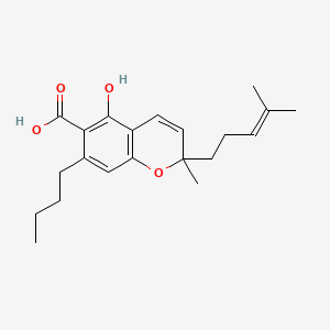 molecular formula C21H28O4 B14081621 nor-Cannabichromene CAS No. 2552823-92-2