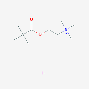 molecular formula C10H22INO2 B14081641 Ethanaminium, 2-(2,2-dimethyl-1-oxopropoxy)-N,N,N-trimethyl-, iodide CAS No. 102139-31-1