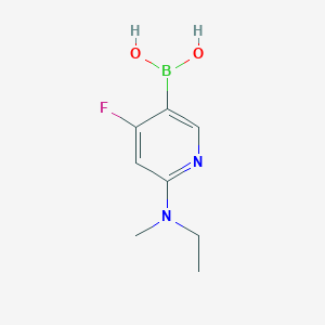 molecular formula C8H12BFN2O2 B14081728 (6-(Ethyl(methyl)amino)-4-fluoropyridin-3-yl)boronic acid 