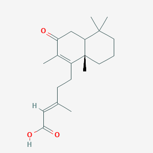 molecular formula C20H30O3 B14081729 Rhinocerotinoic acid 