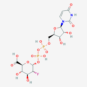 molecular formula C15H21FN2O17P2 B140820 Udp-2-fluoro-2-deoxyglucuronic acid CAS No. 149091-03-2