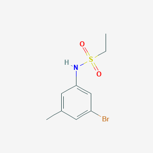 molecular formula C9H12BrNO2S B1408205 N-(3-bromo-5-methylphenyl)ethane-1-sulfonamide CAS No. 1327093-29-7