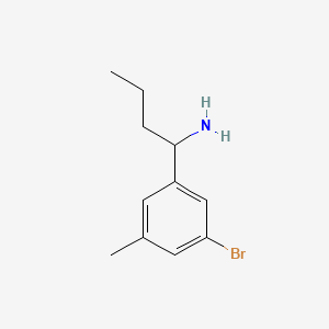 molecular formula C11H16BrN B1408209 1-(3-Bromo-5-methylphenyl)butan-1-amine CAS No. 1270424-32-2