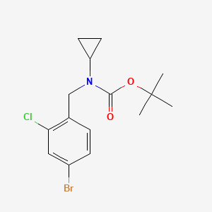 molecular formula C15H19BrClNO2 B1408215 Tert-butyl 4-bromo-2-chlorobenzyl(cyclopropyl)carbamate CAS No. 1704074-34-9