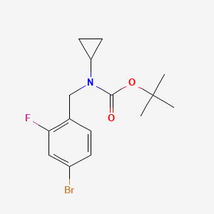molecular formula C15H19BrFNO2 B1408225 Tert-butyl 4-bromo-2-fluorobenzyl(cyclopropyl)carbamate CAS No. 1704095-31-7