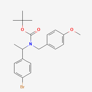 molecular formula C21H26BrNO3 B1408227 Tert-butyl (1-(4-bromophenyl)ethyl)(4-methoxybenzyl)carbamate CAS No. 1704096-58-1