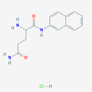 molecular formula C15H18ClN3O2 B14082432 H-Gln-betana hcl 