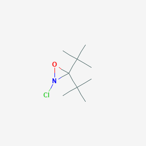 molecular formula C9H18ClNO B14082453 3,3-Di-tert-butyl-2-chlorooxaziridine CAS No. 101515-65-5