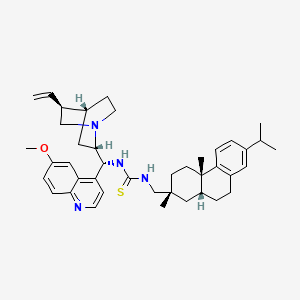 molecular formula C41H54N4OS B14082626 N-[(8|A,9R)-6'-Methoxycinchonan-9-yl]-N'-[[(1R,4aS,10aR)-1,2,3,4,4a,9,10,10a-octahydro-1,4a-dimethyl-7-(1-methylethyl)-1-phenanthrenyl]methyl]thiourea 