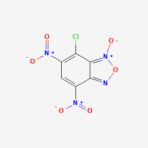 molecular formula C6HClN4O6 B14082660 2,1,3-Benzoxadiazole, 4-chloro-5,7-dinitro-, 3-oxide CAS No. 90361-91-4