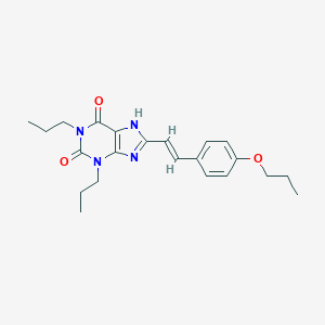 molecular formula C22H28N4O3 B140828 (E)-8-(4-Propoxystyryl)-1,3-dipropylxanthine CAS No. 151539-43-4