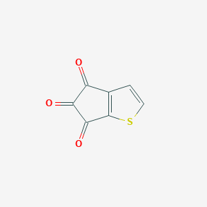 molecular formula C7H2O3S B14082835 4H-Cyclopenta[b]thiophene-4,5,6-trione CAS No. 135453-49-5