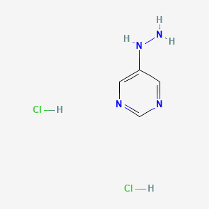 molecular formula C4H7ClN4 B1408294 5-Hydrazinylpyrimidine dihydrochloride CAS No. 1803587-72-5