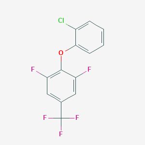 molecular formula C13H6ClF5O B14082947 2-(2-Chlorophenoxy)-1,3-difluoro-5-(trifluoromethyl)benzene 
