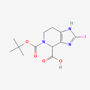 5-(tert-Butoxycarbonyl)-2-iodo-4,5,6,7-tetrahydro-1H-imidazo[4,5-c]pyridine-4-carboxylic acid