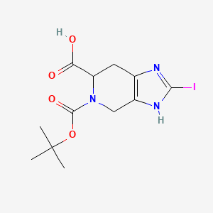 5-(tert-Butoxycarbonyl)-2-iodo-4,5,6,7-tetrahydro-1H-imidazo[4,5-c]pyridine-6-carboxylic acid