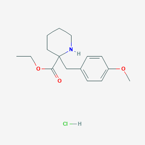Ethyl 2-(4-methoxybenzyl)piperidine-2-carboxylate hydrochloride