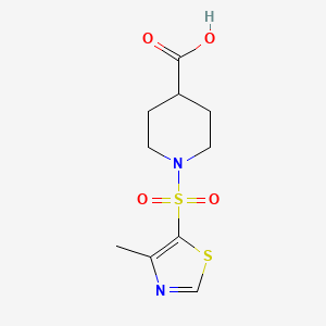 1-[(4-Methyl-1,3-thiazol-5-yl)sulfonyl]piperidine-4-carboxylic acid