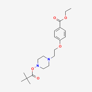 Ethyl 4-[2-{4-(tert-butyloxycarbonyl)-piperazin-1-yl}ethoxy]benzoate