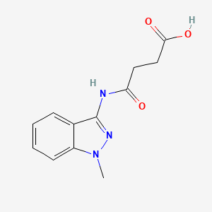 4-[(1-methyl-1H-indazol-3-yl)amino]-4-oxobutanoic acid