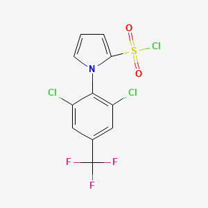 1-[2,6-Dichloro-4-(trifluoromethyl)phenyl]-1H-pyrrole-2-sulfonyl chloride