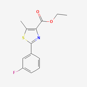 2-(3-Fluorophenyl)-5-methylthiazole-4-carboxylic acid ethyl ester