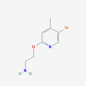2-[(5-Bromo-4-methylpyridin-2-yl)oxy]ethan-1-amine