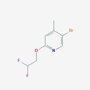 molecular formula C8H8BrF2NO B1408314 5-Bromo-2-(2,2-difluoroethoxy)-4-methylpyridine CAS No. 1592671-16-3