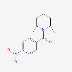 molecular formula C16H22N2O3 B1408318 2,2,6,6-Tetramethyl-1-(4-nitrobenzoyl)piperidine CAS No. 213414-47-2