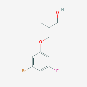 molecular formula C10H12BrFO2 B1408325 3-(3-Bromo-5-fluorophenoxy)-2-methylpropan-1-ol CAS No. 1593741-14-0