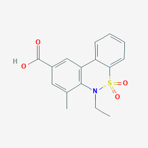 6-Ethyl-7-methyl-6H-dibenzo[c,e][1,2]thiazine-9-carboxylic acid 5,5-dioxide