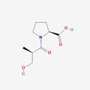 molecular formula C9H15NO4 B140833 1-[(2R)-3-Hydroxy-2-methylpropanoyl]-L-proline CAS No. 613256-52-3
